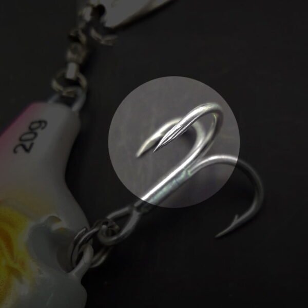 5Pcs Rotating Metal VIB vibration Bait Spinner Spoon Fishing Lures 5/10/15/20g - Image 11