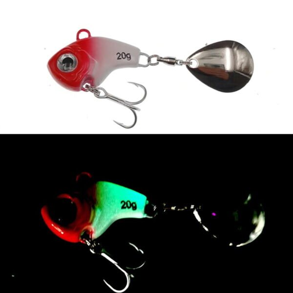 5Pcs Rotating Metal VIB vibration Bait Spinner Spoon Fishing Lures 5/10/15/20g