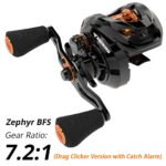 KastKing Zephyr Bait Finesse System BFS Baitcasting Fishing Reel  4.5KG 7 Ball Bearings 7.2:1 Gear Ratio Carbon Fishing Coil - Image 8