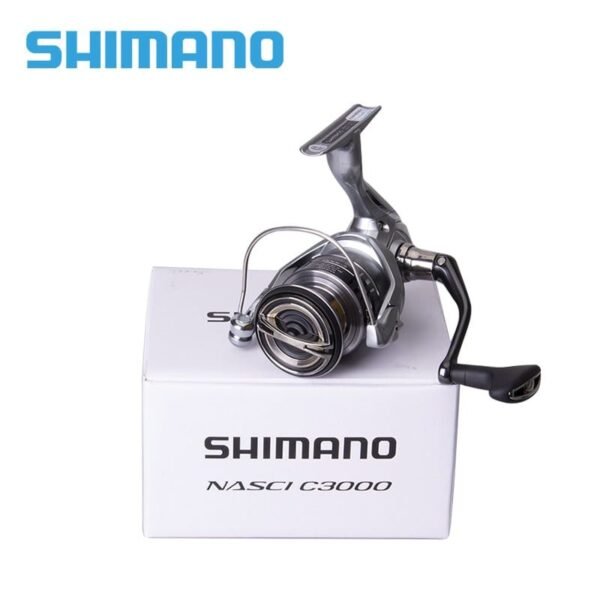 SHIMANO NASCI Spinning Fishing Reel 2500/3000 5+1BB Gear Ratio 5.0:1/6.2:1 Max Drag 4/9kg - Image 6