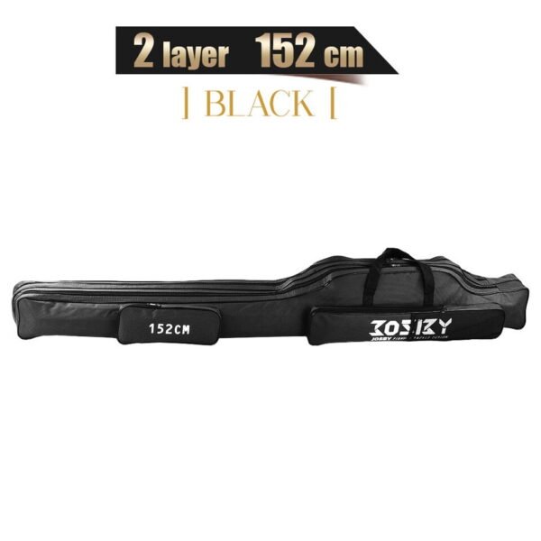 Portable Foldable Fishing Rod Carrier Fish Pole Tools Storage Bag Case - Image 9