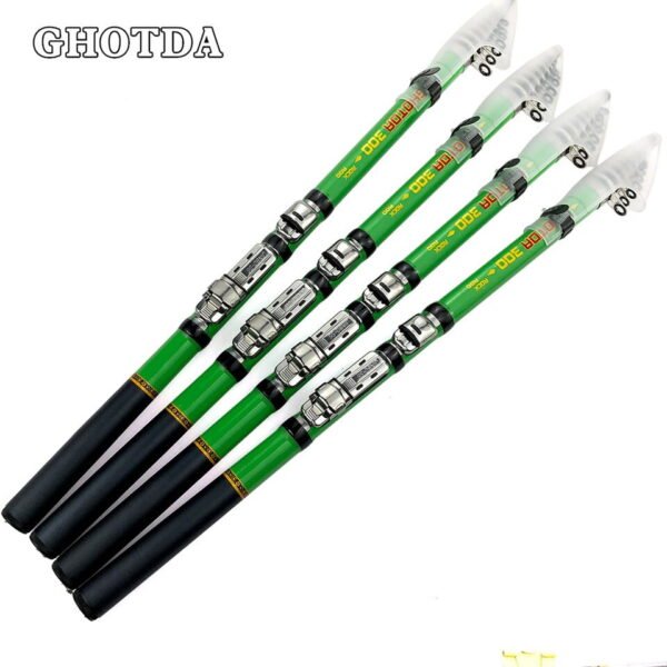 Portable High Carbon 3.0/2.7/2.4/2.1/1.8/1.5M Spinning Telescopic Fishing Rod - Image 6