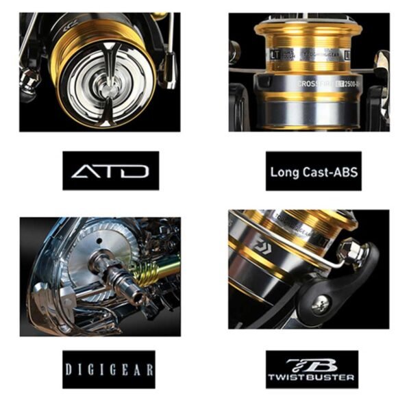 DAIWA CROSSFIRE LT Spinning Fishing Reel 1000-6000 ABS 5-12KG - Image 6