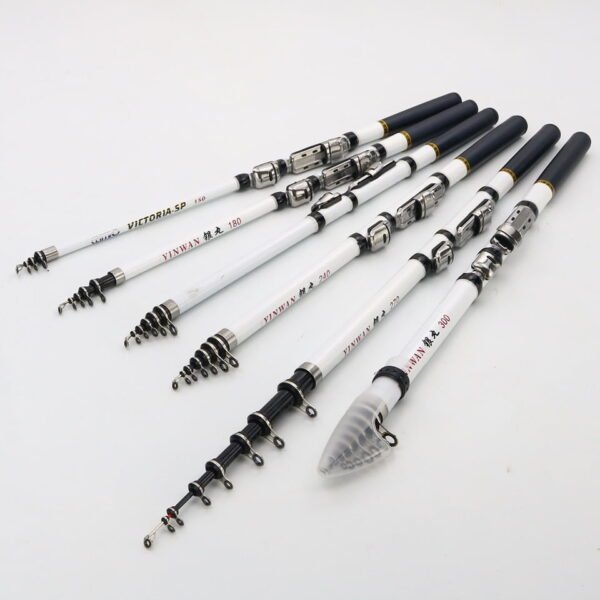 Telescopic Rock Fishing Spinning Rod Mini travel Rod Reel Combo - Image 4