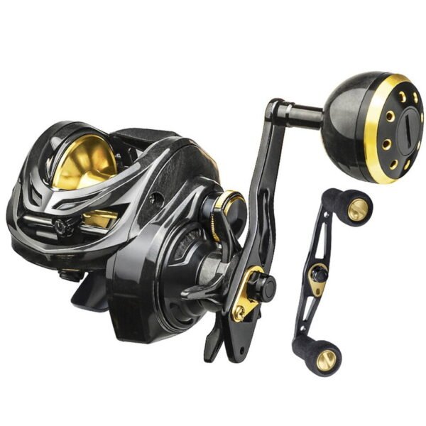 Violent Metal Rocker Profile Baitcasting Reel 16KG Max Drag 9+1 Bearings Slow Carp Fishing Reel Drum Sea Fishing Wheel Saltwater