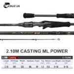 ONASN BLACK SENSE  Rods 2 Section Ultralight Fast Spinning rod - Image 22