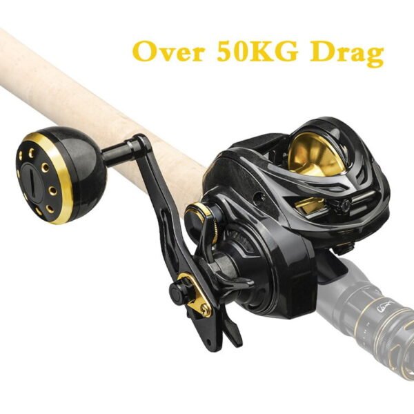 Violent Metal Rocker Profile Baitcasting Reel 16KG Max Drag 9+1 Bearings Slow Carp Fishing Reel Drum Sea Fishing Wheel Saltwater - Image 6
