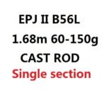 ECOODA EPJ II Full Fuji Parts Single Section 1.6m/1.68m/1.52m  Spinning/Casting Rod  Corss Carbon Boat Rod Jigging Rod - Image 4