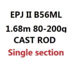 ECOODA EPJ II Full Fuji Parts Single Section 1.6m/1.68m/1.52m  Spinning/Casting Rod  Corss Carbon Boat Rod Jigging Rod - Image 13