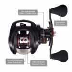 Piscifun Torrent Fishing Reel 8.1kg Carbon Drag 7.1:1 5.3:1 Gear Ratio 6 Bearings Magnetic Brake Low Profile Baitcasting Reel - Image 7