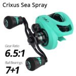 KastKing Crixus 7+1BBs 8KG Max Drag 206g Super Light Weight Baitcasting Reel Magnetic Brake System Freshwater Fishing Coil - Image 4