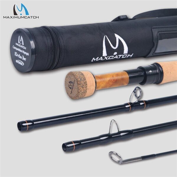 Maximumcatch 2/3WT Competition InTouch Nymph Fly Rod IM12/40T+46T Carbon Fiber 10/10.5FT Moderate Euro Nymphing Fly Fishing Rod - Image 5