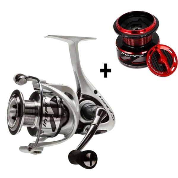 OKUMA Inspira Spinning Fishing Reel Carbon Frame Lightweight Red/Blue/White 5.0:1 8+1BB 5.9-7.9KG Power Freshwater Reels - Image 7
