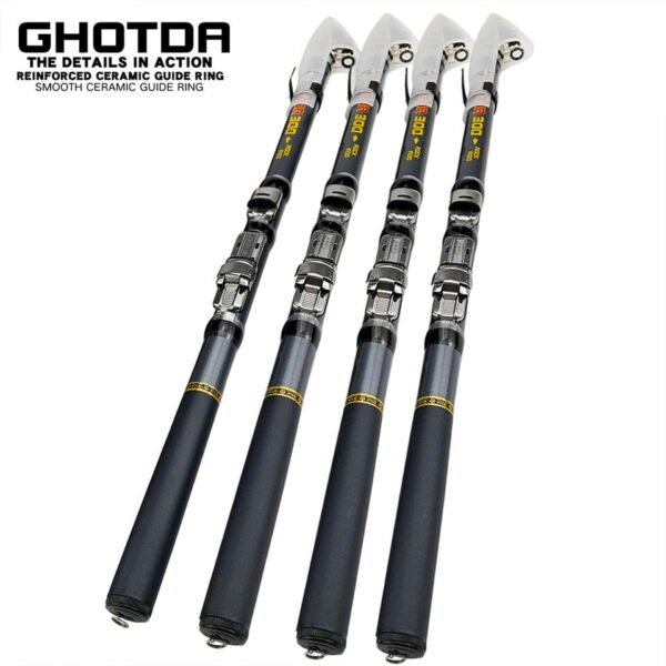 Fishing Rod Ultra-light 1.5-3.0m Rock Fishing Rod Telescopic Carbon Fiber Rod Spinning Rod - Image 6