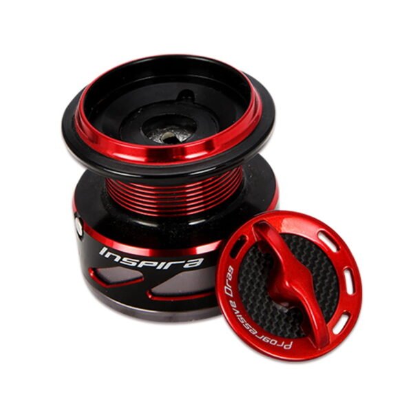 OKUMA Inspira Spinning Fishing Reel Carbon Frame Lightweight Red/Blue/White 5.0:1 8+1BB 5.9-7.9KG Power Freshwater Reels - Image 6