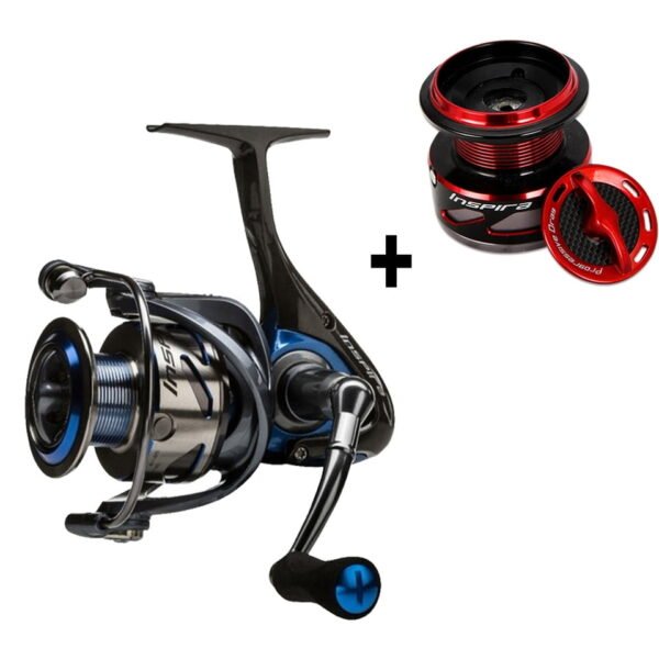 OKUMA Inspira Spinning Fishing Reel Carbon Frame Lightweight Red/Blue/White 5.0:1 8+1BB 5.9-7.9KG Power Freshwater Reels - Image 11