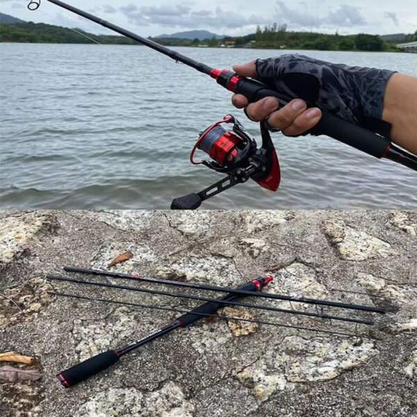 KastKing Traveller Max Steel Spinning Casting Fishing Rod 4 Pcs - Carbon Rod with 1.80m 1.98m 2.13m 2.4m - Image 6