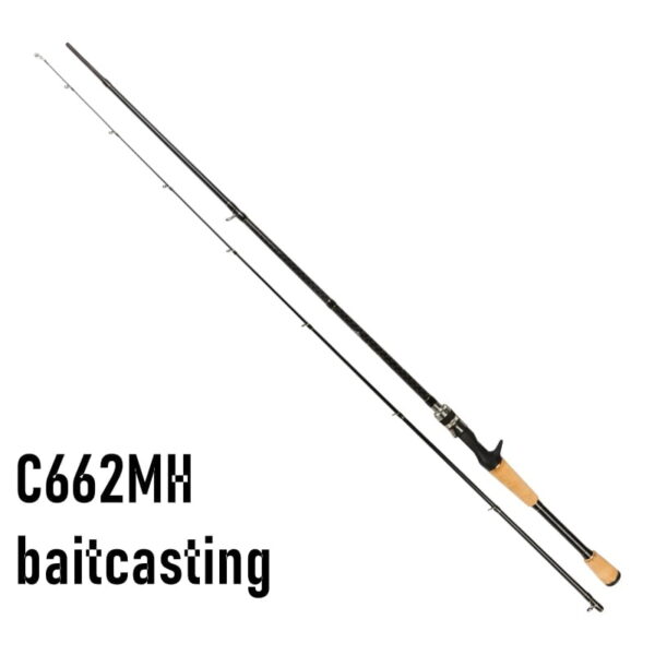 ACE HAWK New 662 702MH Classic Bass Fishing Rod High Carbon Fast Action 5-28g Test Pike Fishing Tackle