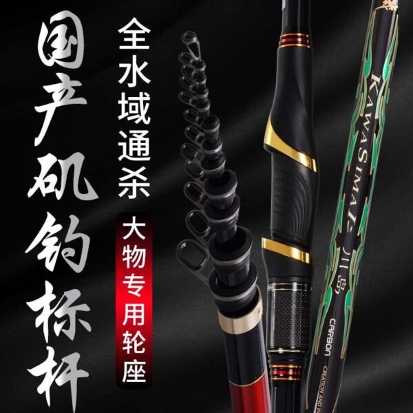 Anmanda Rock Fishing Rod 0.6/0.8/1.25/1.5/2.0#5m UltraLight Carbon Telescopic Fishing Rod Hand Sea Dualuse Blackbird Fishing Rod - Image 5