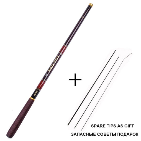 Goture Carbon Fiber Telescopic Fishing Rod Ultra-light Stream Hand Pole Carp Feeder Fishing Pole Tenkara 3.0-7.2m vara de pesca