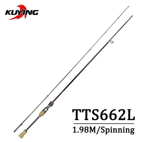 KUYING TETON 1.56m 1.8m 1.86m 1.9m 1.92m 1.98m Super Ultra Soft Light Baitcasting Casting Spinning Lure Fishing Rod Pole Combo