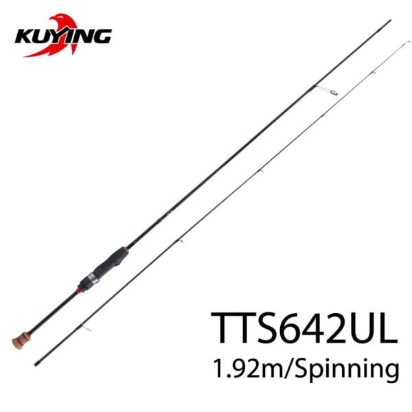 KUYING TETON 1.56m 1.8m 1.86m 1.9m 1.92m 1.98m Super Ultra Soft Light Baitcasting Casting Spinning Lure Fishing Rod Pole Combo