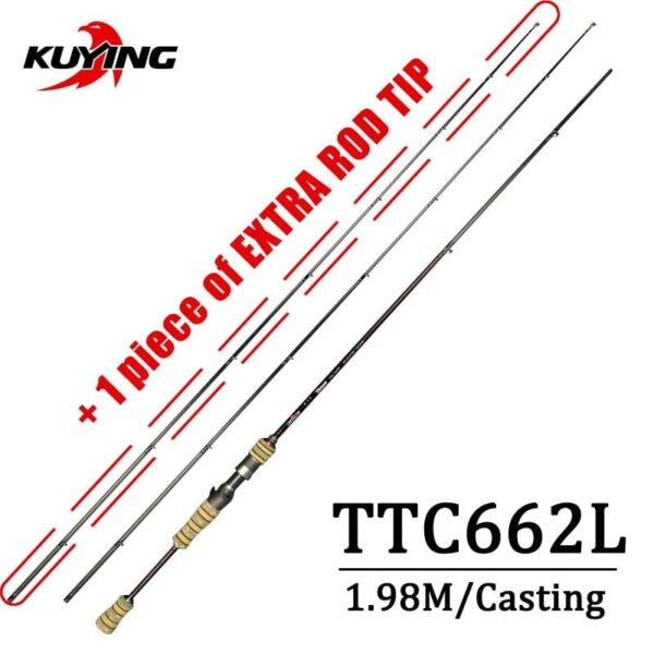 KUYING TETON 1.56m 1.8m 1.86m 1.9m 1.92m 1.98m Super Ultra Soft Light Baitcasting Casting Spinning Lure Fishing Rod Pole Combo - Image 24
