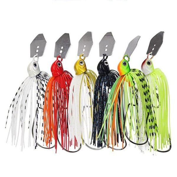 13G Chatter bait spinner bait weedless fishing lure for bass pike walleye fish Mini Swimming Hard Bait Metal Fishing Gear Winter