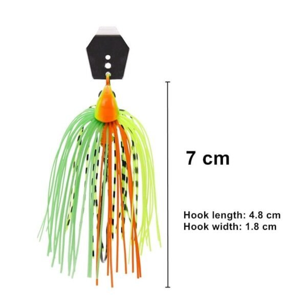 13G Chatter bait spinner bait weedless fishing lure for bass pike walleye fish Mini Swimming Hard Bait Metal Fishing Gear Winter