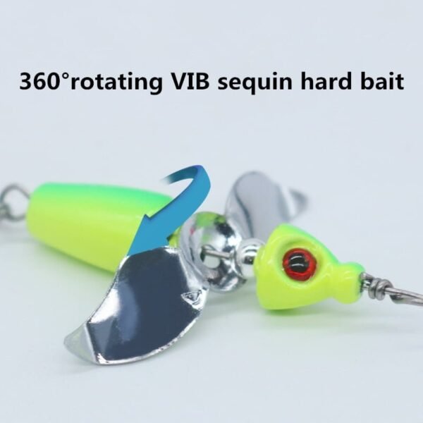 1Pcs Fishing Lures Rotating Metal VIB Sequins Vibration Bait 46mm 11g - Image 10