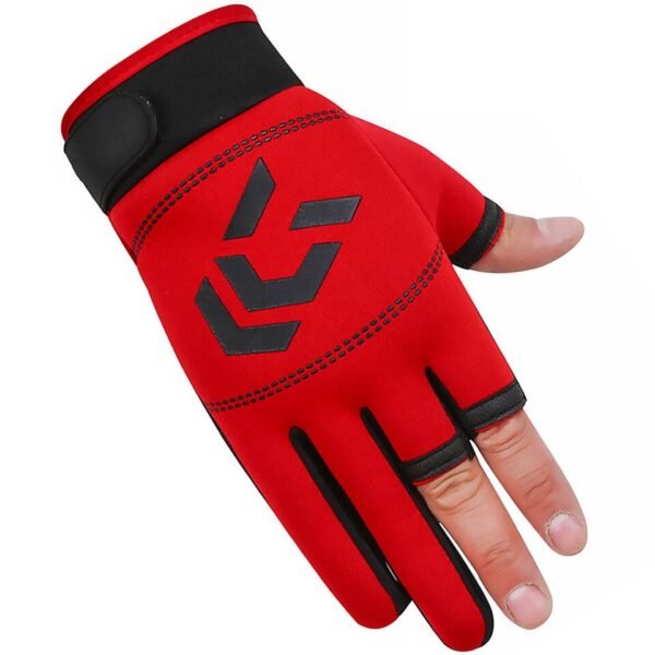 DAIWA 3 Fingers Cut Fishing Gloves
