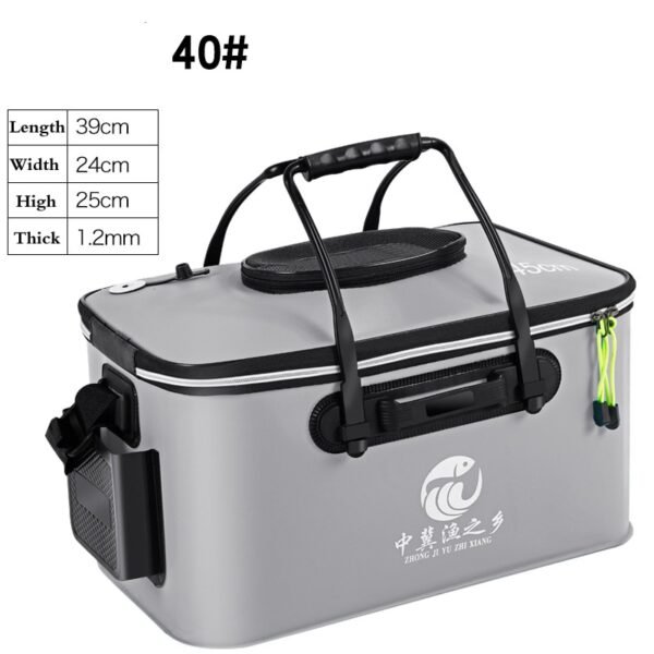 Folding Thicken Fishing Bucket Live Fish Bag - Image 18