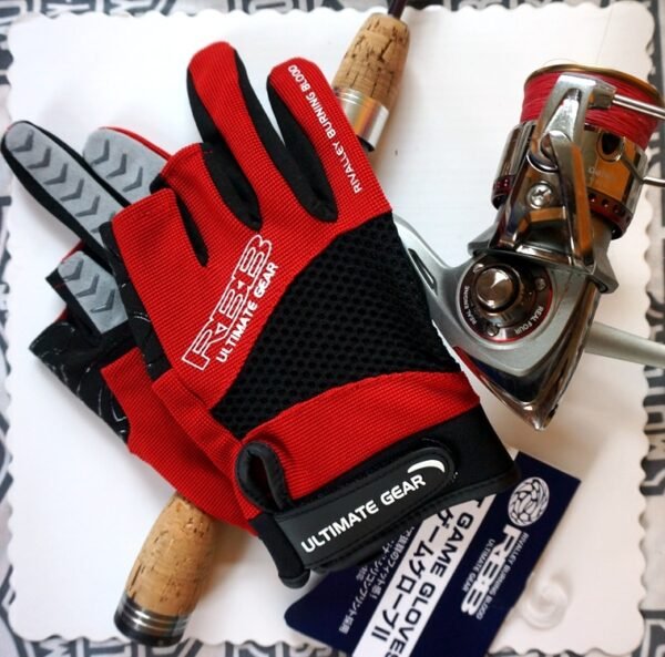 RBB Anti-slip Fishing Gloves Three Fingers Cut - Image 4