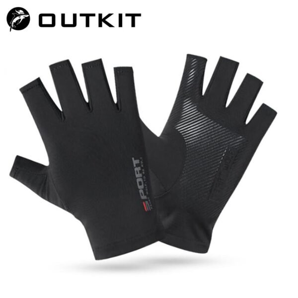 Fishing Gloves Half Fingers Ice Silk