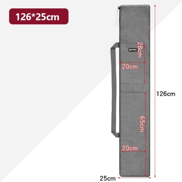 Folding Portable Fishing Rod Bag Thickening Canvas X640G - Image 5