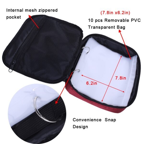 Soft Bait Binder Bag Fishing Lure Storage Wallet  Tackle Box for  Worms and Jigs - Image 6