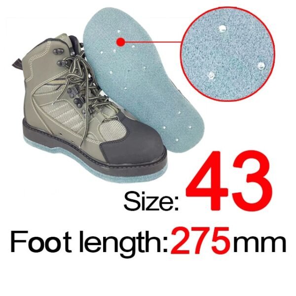 Rubber or Felt Fishing Shoes Rock Anti Skid Upstream Winter Hunting Wading Boots Leather Mesh Fabric Quick Dry Footwear - Image 19