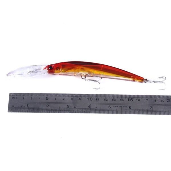 1PCS 17cm 23.5g Big Hard Bait Laser Minnow Fishing Lures Bass Fresh Water Hook Crankbait Wobblers 3D Eyes 10 Colors - Image 16