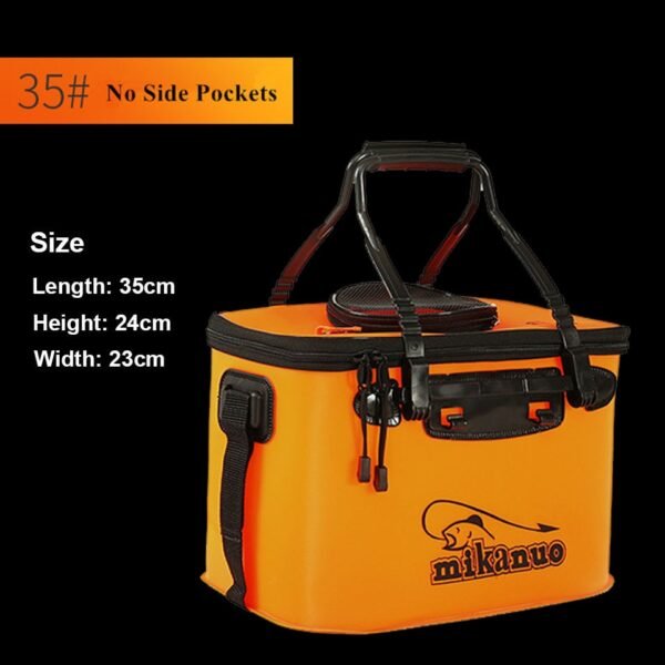 Handing Outdoor Portable Plastic Fishing Bucket - Image 2