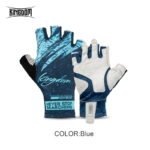 Kingdom Ice Silk Fabric Fishing Gloves Half-finger Sun Protection Double Sided Breathable Anti-slip Outdoor Pesca Fishing Gloves - Image 7