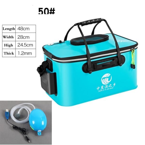 Folding Thicken Fishing Bucket Live Fish Bag - Image 3