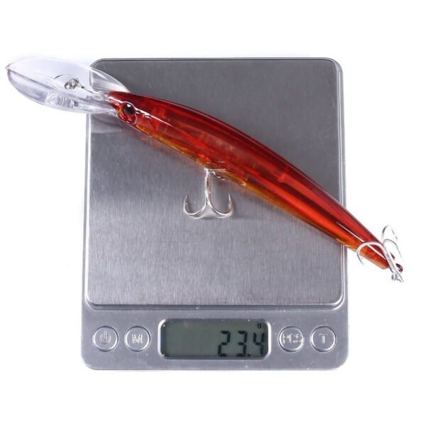 1PCS 17cm 23.5g Big Hard Bait Laser Minnow Fishing Lures Bass Fresh Water Hook Crankbait Wobblers 3D Eyes 10 Colors - Image 3