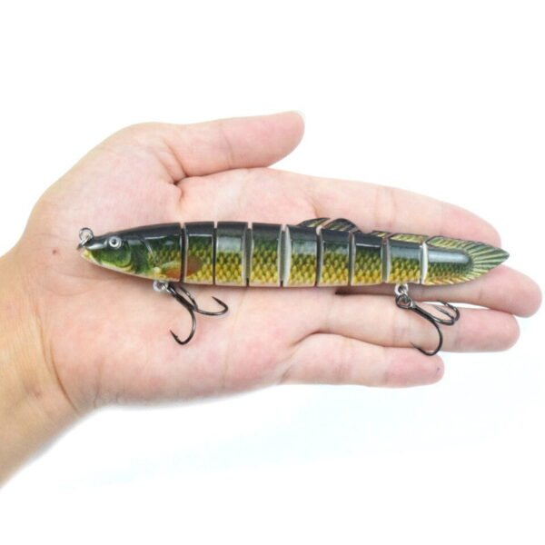 130MM 9 Segment Bait Multi Jointed Fishing Lures 3D Fake Eel Lure Crankbait Artificial Bait Hard Swimbait Lure Sinking Wobblers - Image 5