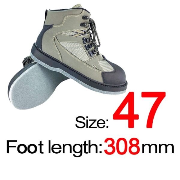 Rubber or Felt Fishing Shoes Rock Anti Skid Upstream Winter Hunting Wading Boots Leather Mesh Fabric Quick Dry Footwear - Image 10