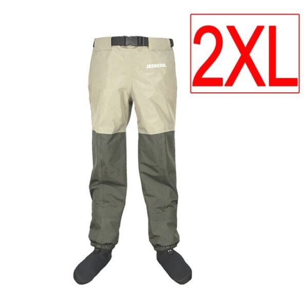 JEERKOOL Fly Fishing Waders Wading Pants Fishing Waders Pants Portable Chest Waterproof Overalls Boots Clothes Stocking Foot - Image 6