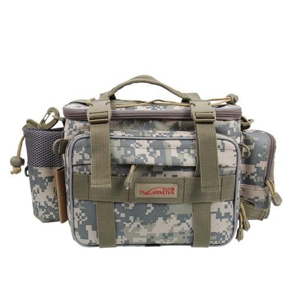 TSURINOYA Fishing Bag Y7 Multifunction Canvas Waist Bag 19*15*40cm Large Capacity Bag Fishing Tackle Pack Outdoor Shoulder Bag - Image 9