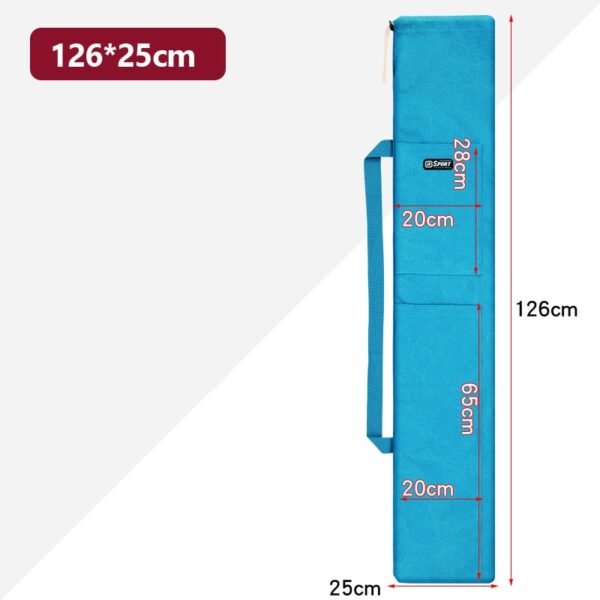 Folding Portable Fishing Rod Bag Thickening Canvas X640G - Image 17