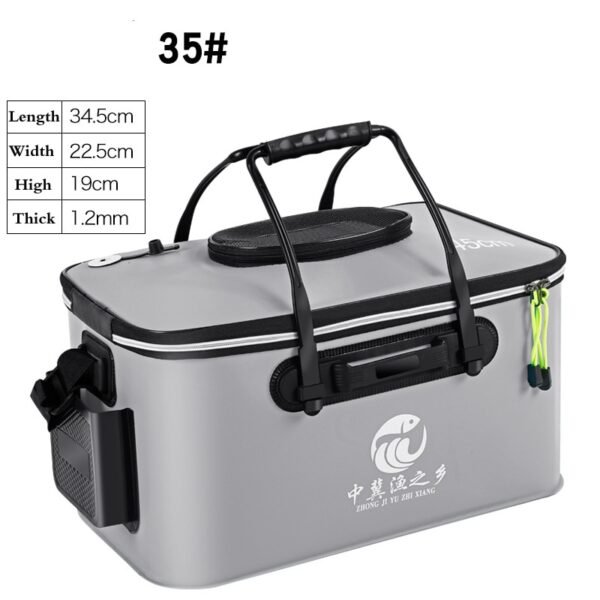 Folding Thicken Fishing Bucket Live Fish Bag - Image 2