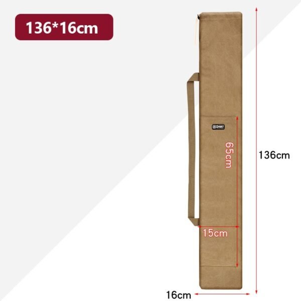 Folding Portable Fishing Rod Bag Thickening Canvas X640G - Image 10