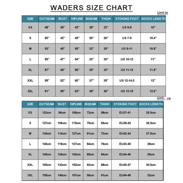 Fly Fishing Breathable Stocking foot Fishing Wader - Image 2